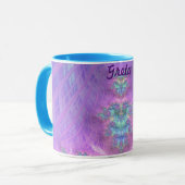 GRETA ～光沢3D光沢グリーンパープルブルー～マグカップ マグカップ (正面左)