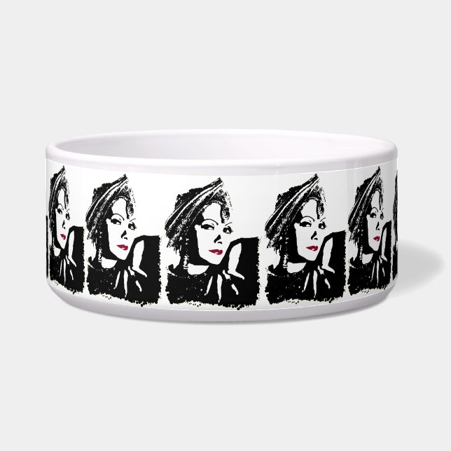 Greta in Black and White ボウル (正面)