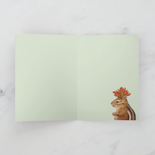 Greta the chipmunkカード カード (内部)