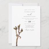 GRETA Water color Joshua Tree Photo 結婚's Invitat 招待状 (正面)
