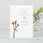 GRETA Water color Joshua Tree Photo 結婚's Invitat 招待状 (スタンド正面)