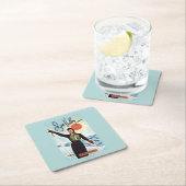 Gretchen Fraser広告ポスター スクエアペーパーコースター (インサイチュ)