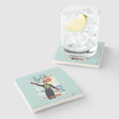 Gretchen Fraser広告ポスター ストーンコースター (横)