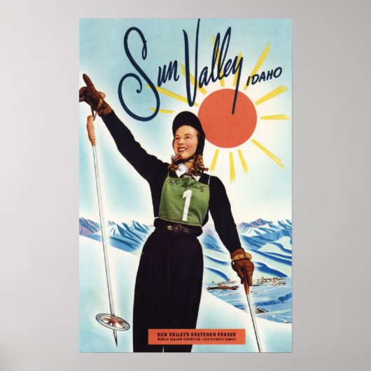 Gretchen Fraser Advertisement Poster ポスター (正面)