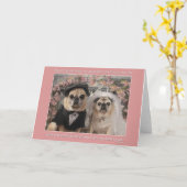 Grettaおよびオリバーは結婚します カード (黄色い花)