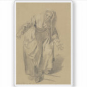 Greuze – 腕を伸ばした老婦人 シール (正面)