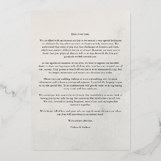  Grey 3 Multi Photos Collage Pet Dog Wedding idea 箔招待状 (裏面)