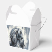 Grey Afghan Hound Portrait フェイバーボックス (オープン)