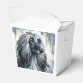 Grey Afghan Hound Portrait フェイバーボックス (裏面サイド)