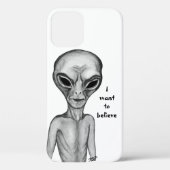 Grey Alien , I want to believe Case-Mate iPhoneケース (裏面)