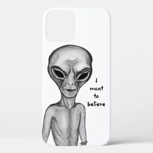 Grey Alien , I want to believe Case-Mate iPhoneケース (裏面)