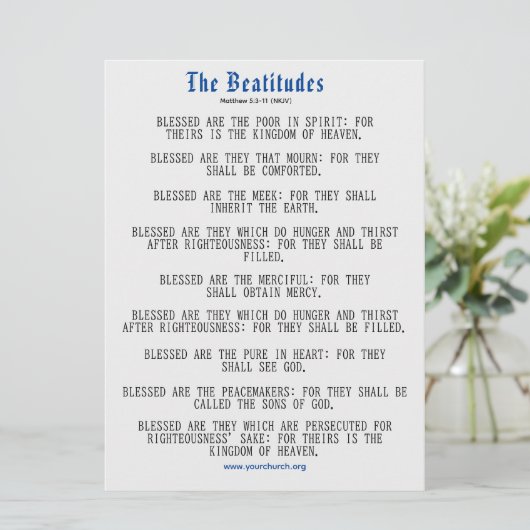 Grey and Blue Beatitudes Inspiration (スタンド正面)