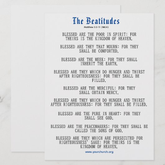 Grey and Blue Beatitudes Inspiration (正面/裏面)