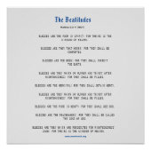 Grey and Blue Beatitudes Inspiration ポスター (正面)