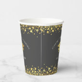 Grey and Gold Graduation 紙コップ (右)