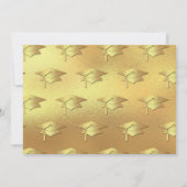 Grey and Gold Graduation Announcement 招待状 (裏面)