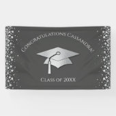 Grey and Silver Graduation 横断幕 (横)
