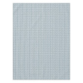Grey and white floral pattern  gray テーブルクロス (正面)