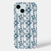 Grey and white floral pattern  gray Case-Mate iPhoneケース (裏面)