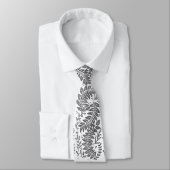 Grey and White Patterned Necktie ネクタイ (タイ)