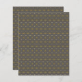 Grey and Yellow patterned scrapbook paper (正面/裏面)
