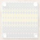 Grey and Yellow Stylish Coaster ガラスコースター (裏面)