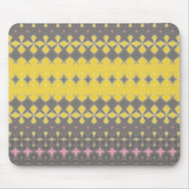 Grey and Yellow Stylish Mouse pad マウスパッド