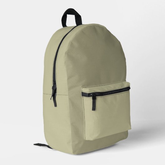 Grey Beige Backpack プリントバックパック (裏面左端)