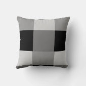Grey & Black Art Pattern Pillow クッション (裏面)