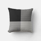 Grey & Black Art Pattern Pillow クッション (正面)