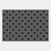 Grey & Black Wrapping Paper Sheets ラッピングペーパーシート (正面)