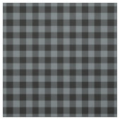 Grey Blue & Black Plaid Gingham ファブリック (見本)
