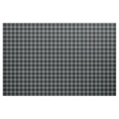 Grey Blue & Black Plaid Gingham ファブリック (ファットクウォーター)