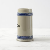 Grey & Blue Custom Beer Stein Blank Template 22oz ビールジョッキ (中央)