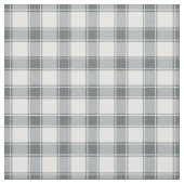 Grey Blue & White Buffalo Plaid ファブリック (見本)
