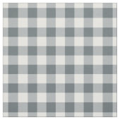 Grey Blue & White Plaid Gingham ファブリック (見本)