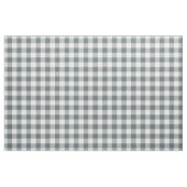 Grey Blue & White Plaid Gingham ファブリック (ファットクウォーター)