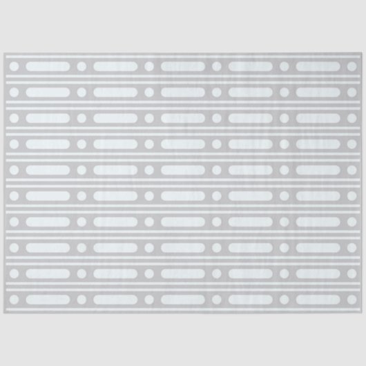 Grey Bone Inlay Dots Border Decoupage Paper 薄葉紙 (正面)