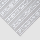 Grey Bone Inlay Floral Border Decoupage Paper 薄葉紙 (詳細)