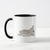 Grey bunny  マグカップ (左)