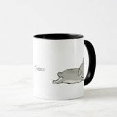 Grey bunny  マグカップ (正面右)