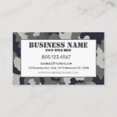 Grey Camouflage 名刺 (裏面)