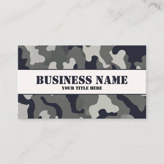 Grey Camouflage 名刺 (正面)