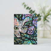 Grey Cat Collage Art Kitty Cats Collages           ポストカード (スタンド正面)