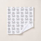 Grey Cat Design バスタオルセット (ウォッシュタオル)