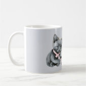 Grey Cat Mouse Best Friends Forever コーヒーマグカップ (左)