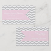 Grey Chevron名刺 名刺 (正面/裏面)