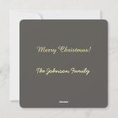 Grey Chic Christmas Candles シーズンカード (裏面)