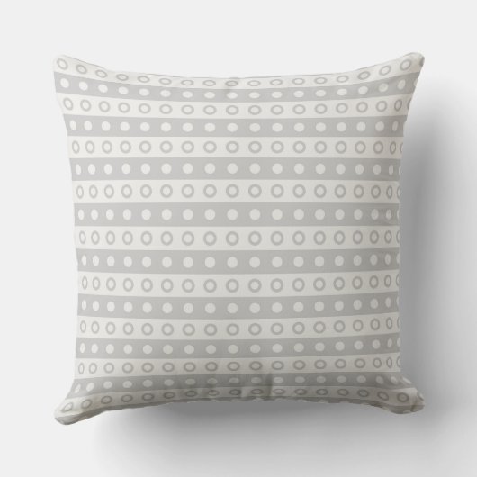 Grey Circles Pillow クッション (裏面)