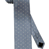 Grey Custom Name Monogram Quote ネクタイ